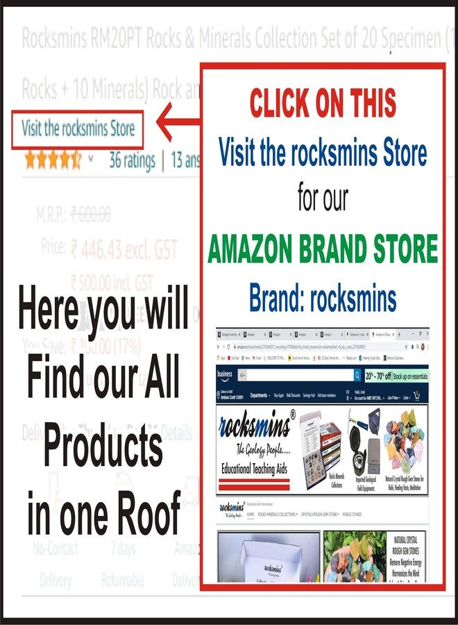rocksmins So20Pt Soil&Clay Collection (Collection of 20 Soil&Clay Minerals) for Education Rocksmins,Multi - Image 3